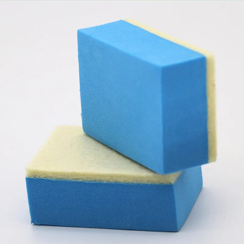 1-10Gb Auto stiklu eļļas plēves tīrīšanas tīrītājs Izturīgs vilnas dzēšgumija 9*5cm auto pulēšanas sūkļi Auto vējstiklu eļļas noņemšanas instrumenti