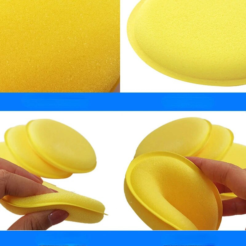 1/10 gab. Automašīnu apaļie vaskošanas pulēšanas sūkļi Automašīnu tīrīšanas pulēšanas sūkļi Automašīnu detalizācijas rīki Auto piederumi Vaksācijas putas Automazgātava