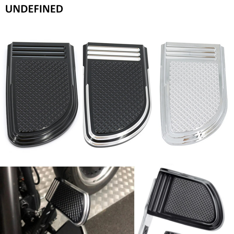 Motocikla melns/hroms lielas pēdas tapas Kāju balsta bremžu pedāļa uzlikas vāciņš Harley Softail Touring CVO Electra Glide Dyna Fat Boy