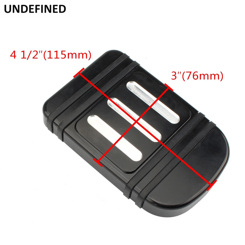 Motocikla melns/hroms lielas pēdas tapas Kāju balsta bremžu pedāļa uzlikas vāciņš Harley Softail Touring CVO Electra Glide Dyna Fat Boy