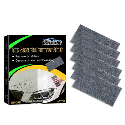 6 опаковки Nano Sparkle Cloth 6 опаковки Nano Magic Cloth Car Scratch Wipe Nano Magic Cloth Лесно поправяне на драскотини от боя Водни петна