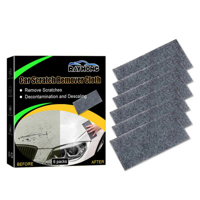 6 pakk Nano Sparkle Cloth 6 Nano Magic Cloth auto kriimustuslapp Nano Magic Cloth kergesti parandab värvikriimustusi veeplekid