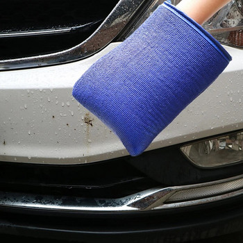 Чиста наномащабна шлифовъчна кал Ръкавици за миене Микрофибър без надраскване Кърпа за обеззаразяване на ръкавици за полиране на автомобили