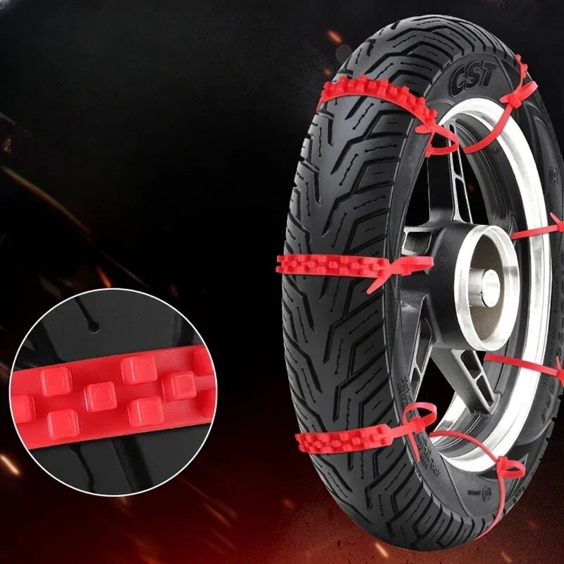 5/10gb Pretslīdēšanas Sniega Ķēdes Motocikli Velosipēdi Riteņi Riepa Neslīdoša Sniega Ķēdes Pretslīdēšanas Kabeļu Saites Ceļu satiksmes drošības piederumi