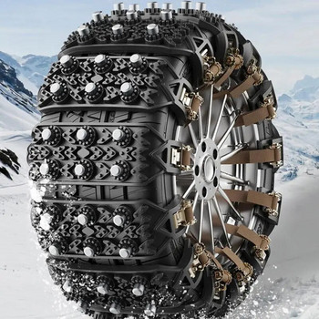 Вериги за автомобилни гуми Лесни за инсталиране Автомобилни гуми Утайка от говеждо сухожилие Снежни гуми Почистване и поддръжка Лента за сцепление на гуми Противоплъзгаща се