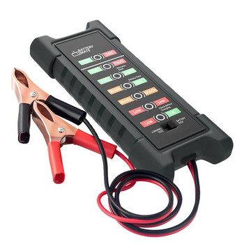BM410 Car Battery Tester 12V 24V Cranking Circuit Charging Test Alternator Vehicle Battery Analyzer Battery Auto Diagnostic Tool