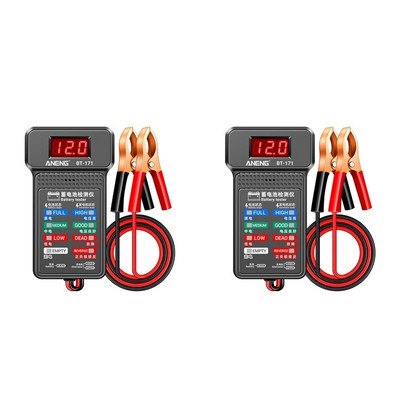 2X ANENG Εργαλεία δοκιμής μπαταρίας BT-171 Διαγνωστικά εργαλεία αυτοκινήτου 12V Αναλυτής μπαταρίας
