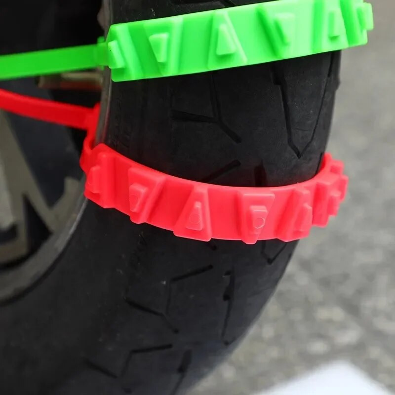 Pretslīdēšanas sniega ķēdes automašīnu motocikliem ziemas un sliktā apvidus riepas Riteņi Neslīdošas trošu saites Motociklu avārijas riepas ķēde