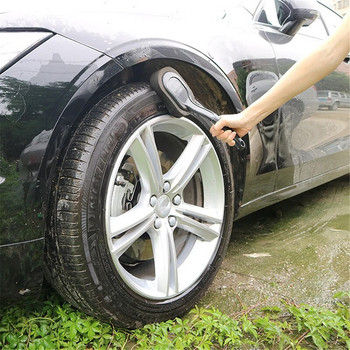 Колела за автомобилни гуми Восъчна полираща гъба за измиване Четка за почистване Дълга дръжка Колело за автомобилно колело Специална четка за почистване на гъба за почистване