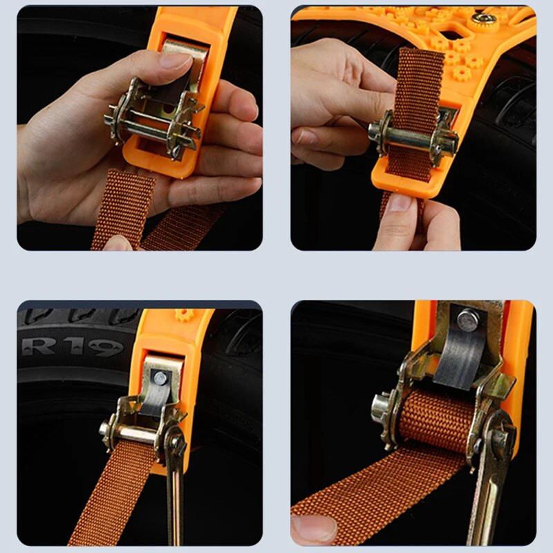 Χειμερινή αλυσίδα χιονιού ελαστικό αυτοκινήτου Αντιολισθητικό ελαστικό αλυσίδας Αντιολισθητικές αλυσίδες χιονιού αλυσίδες για αυτοκίνητα περισσότερων αυτοκινήτων Τροχός εξωτερικού χώρου έκτακτης ανάγκης 1 τμχ