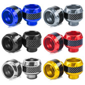 2 gab. Universāls motociklu aizsargs pret krišanu, alumīnija sakausējums, sprādziendrošs priekšējo riteņu triecienizturīgs motocikla rāmja slīdnis