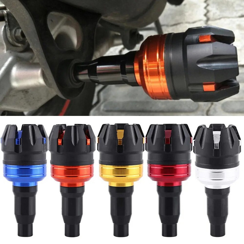 Motocikla aizsardzības stieņa dzinēja pretkrišanas rāmja slīdņa vāciņš M8 8 mm skrūves universāls pretavārijas sadursmes krišanas aizsargs