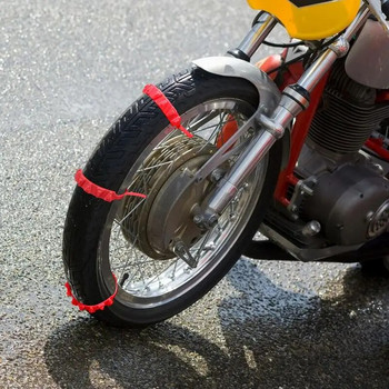2 τμχ Αλυσίδες αντιολισθητικών ελαστικών γενικής χρήσης 4-Season Traction για μοτοσικλέτες Ποδήλατα & ηλεκτρονικά οχήματα Αντιολισθητικές αλυσίδες ελαστικών γενικής χρήσης
