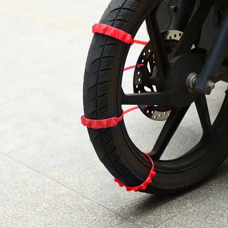 2 τμχ Αλυσίδες αντιολισθητικών ελαστικών γενικής χρήσης 4-Season Traction για μοτοσικλέτες Ποδήλατα & ηλεκτρονικά οχήματα Αντιολισθητικές αλυσίδες ελαστικών γενικής χρήσης