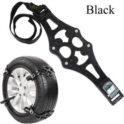 Snow Snap Skid Wheel ketid 1tk/komplekt Winter Roadway Safety Rehv Topeltpandlaga TPU ketid Reguleeritav auto libisemisvastane ohutus