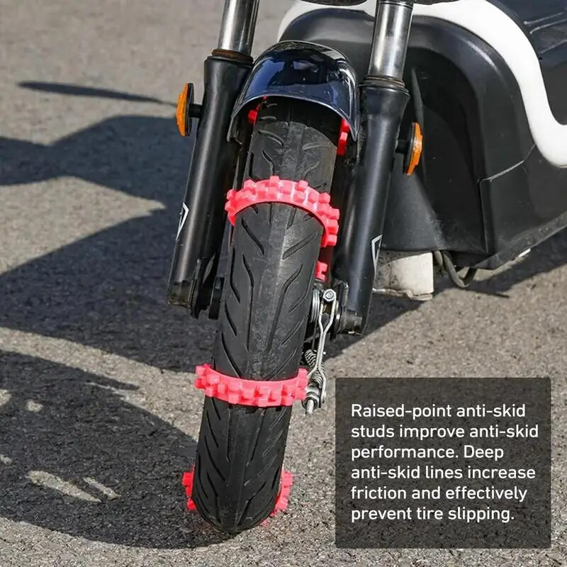 10Pcs Αντιολισθητική Αλυσίδα Χιονιού Ανθεκτική στη Θερμοκρασία Αλυσίδα Ελαστικών Πρόσφυση Για Δρόμο Χιονιού Λάσπη Δρόμος Πάγος Δρόμος Άμμος Αξεσουάρ μοτοσυκλέτας