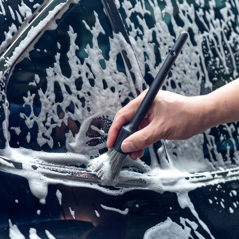 3 tk Naturaalse metssiga karvadega autode detailiharjade komplekt Pehmete harjastega autopuhastusharja komplektid Atuo rehvivelgede pesu välistarvikud