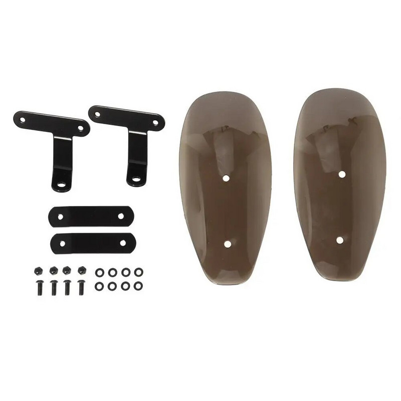 1 komplekt Mootorratta käekaitse külma tuule deflektori kilp Käekaitsekilp Kukkumiskaitse universaalsele chopperile