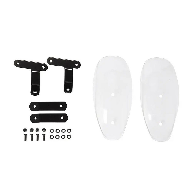 1 komplekt Mootorratta käekaitse külma tuule deflektori kilp Käekaitsekilp Kukkumiskaitse universaalsele chopperile