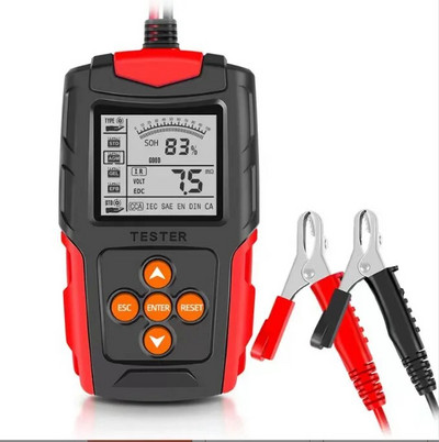 Tester trajanja baterije automobila 12V 24V Dijagnostički unutarnji otpor baterije LCD digitalni skener za punjenje Analizator Alati za pregled