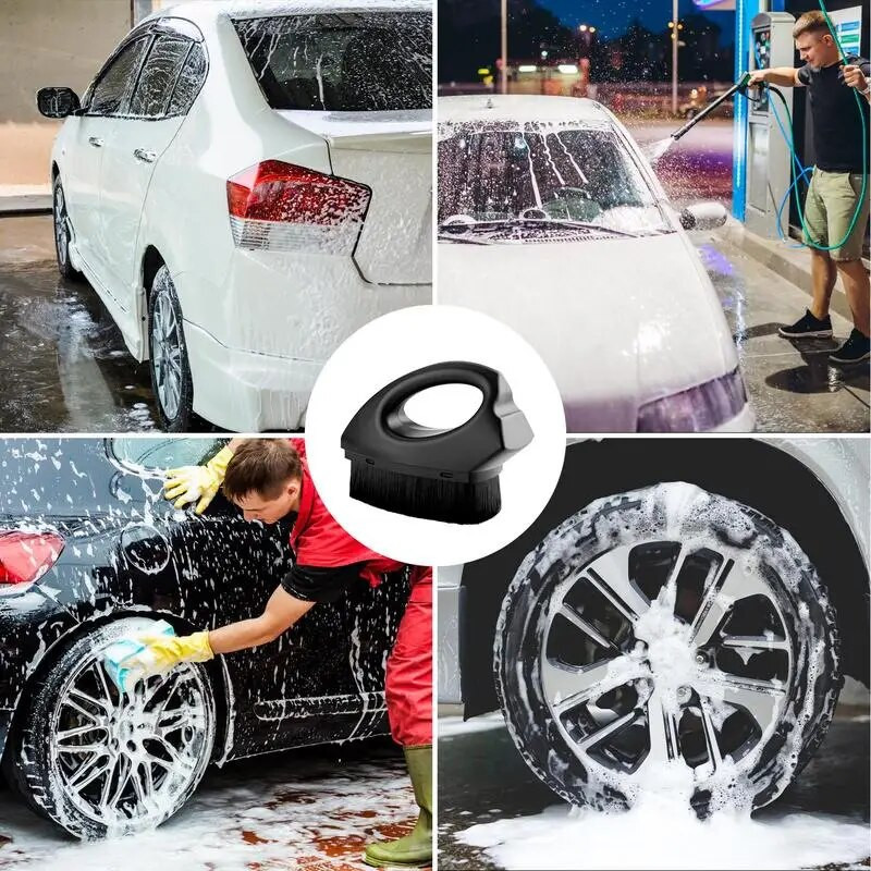 Autorataste detailihari Rehvipuhastushari Kaasaskantav rehvihari Rattarummu puhastustööriistad Veoauto mootorratta rehvivelgede puhastus