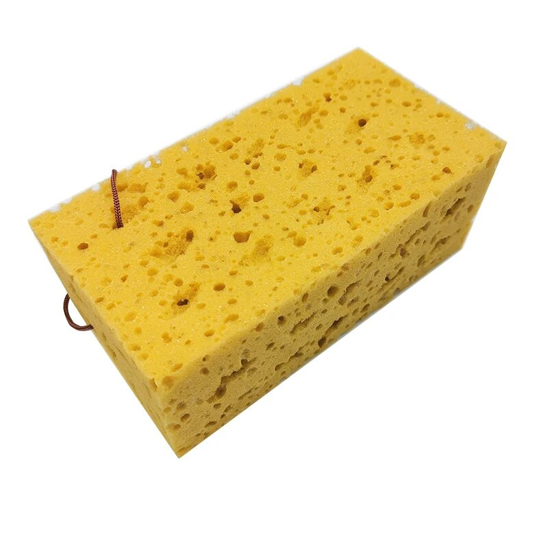 1 gab. Absorbējošais koraļļu sūklis Makroporainais automobiļu mazgāšanas sūklis bloks šūnveida automašīnu tīrīšanas lupatiņa dzeltena automašīnu tīrīšanas rīki