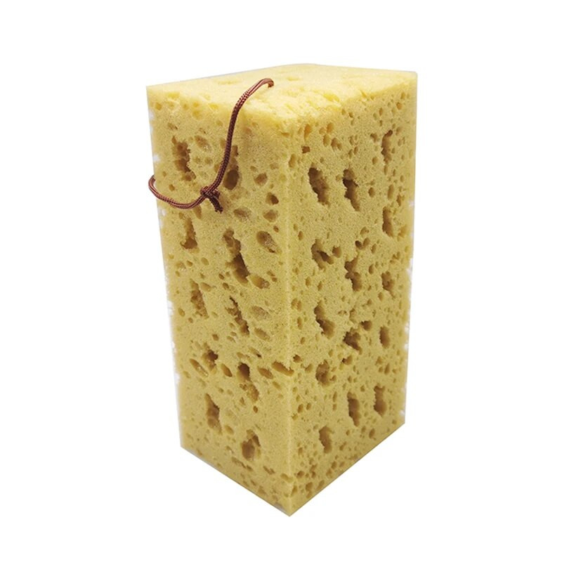 1 gab. Absorbējošais koraļļu sūklis Makroporainais automobiļu mazgāšanas sūklis bloks šūnveida automašīnu tīrīšanas lupatiņa dzeltena automašīnu tīrīšanas rīki