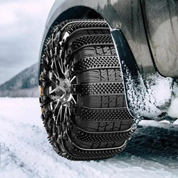 Вериги за сцепление на гуми Устойчиви на атмосферни влияния Търговски автомобили Вериги за сняг Шофиране Консумативи за сигурност Вериги за автомобилни гуми за пустинен снежен път Леден