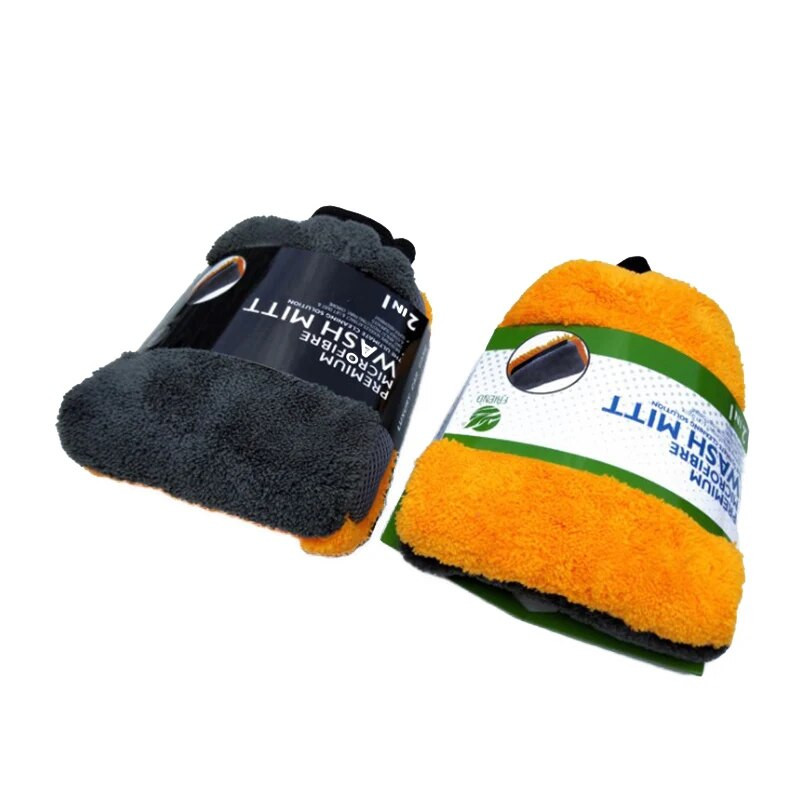 Automašīnu mazgāšanas cimds Coral Mitt mīksts pretskrāpējumu automazgātavai daudzfunkcionāls biezs tīrīšanas cimds auto vaska detalizācijas birste