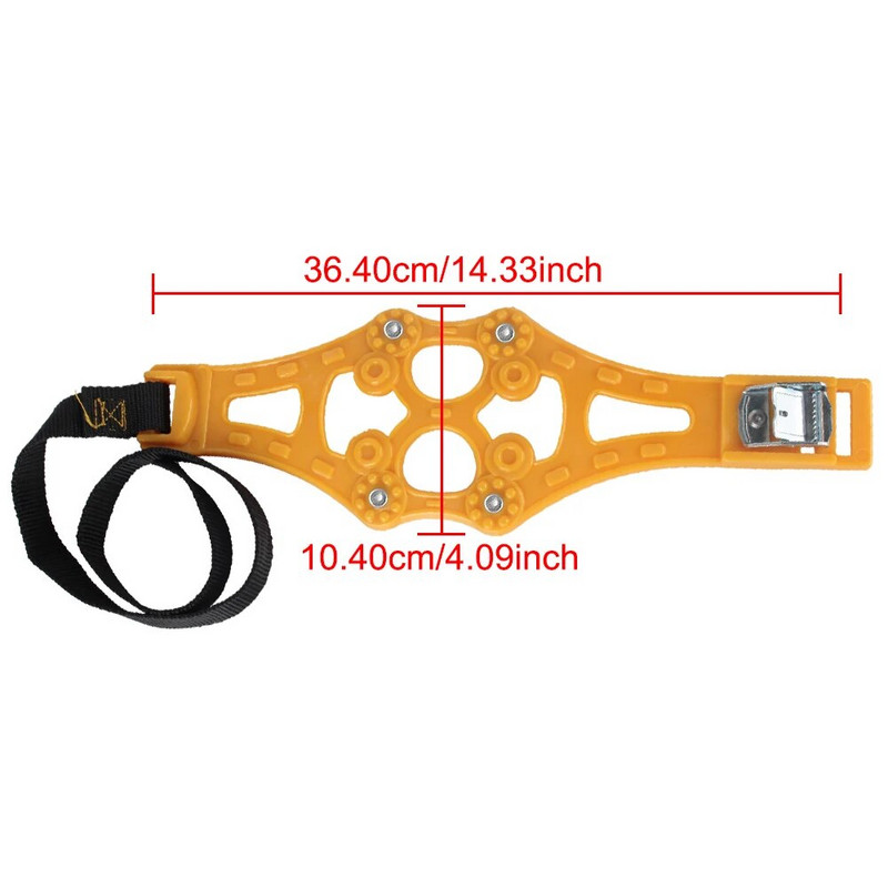 Snow Snap Skid Αλυσίδες τροχού 1 τεμ./σετ Αλυσίδες TPU διπλής πόρπης Χειμερινό ελαστικό αυτοκινήτου Ασφάλεια αυτοκινήτου Αντιολισθητική ασφάλεια Ρυθμιζόμενη