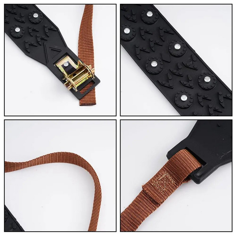 Autó gumiabroncs hólánc Univerzális téli hó menekülési sürgősségi lánc jármű fűnyíró láncok Gyep Közúti biztonság Csúszásgátló csúszásgátló A3W7