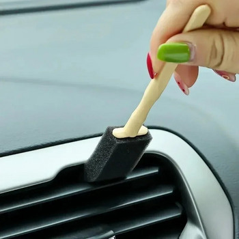 Четки за почистване на гъба за автомобили Четка за вентилационни отвори на климатици за автомобили Автоматично почистване на решетка Автоматични детайли Щори Четка за прах Почистване на автомобили