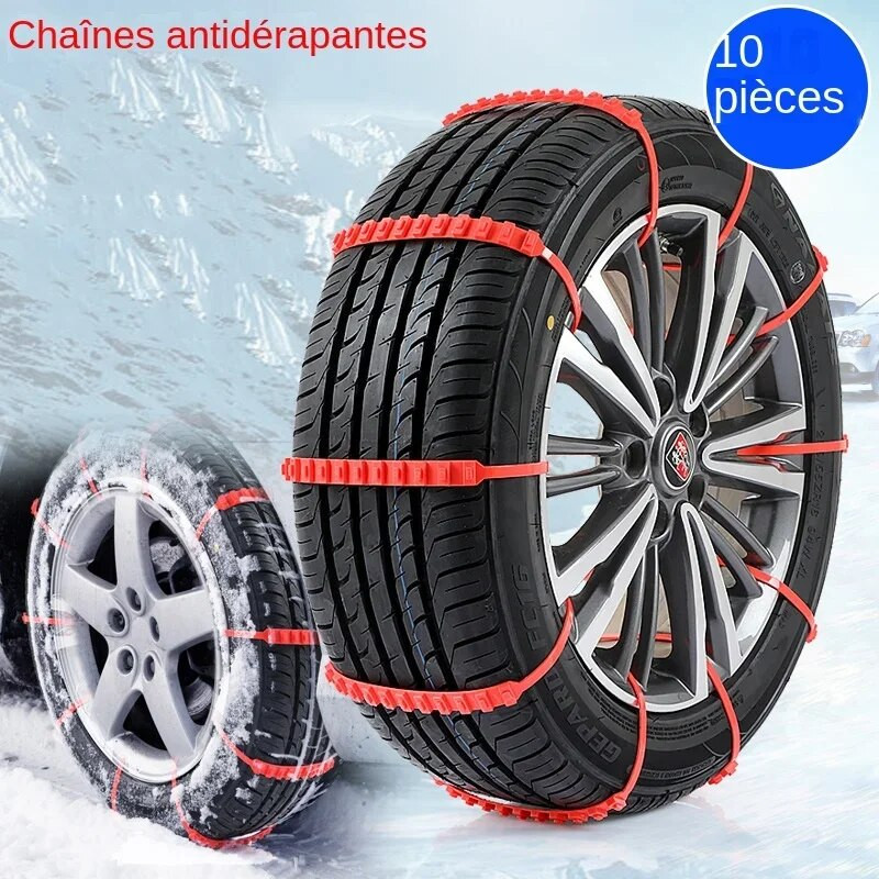 10Gb Pretslīdēšanas Sniega Ķēdes Automašīnu ziemas Riepu Riteņi Ķēdes Ziemas Āra Sniega Riepu Avārijas Dubultās Grooves Pretslīdes Ķēdes