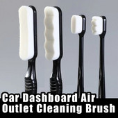 Automašīnas paneļa gaisa izplūdes atveres tīrīšanas suka Mīksta, slaucoša putekļu tīrītāja detaļas mikronano blīvas viļņu birstes Automātiskās detalizācijas rīki