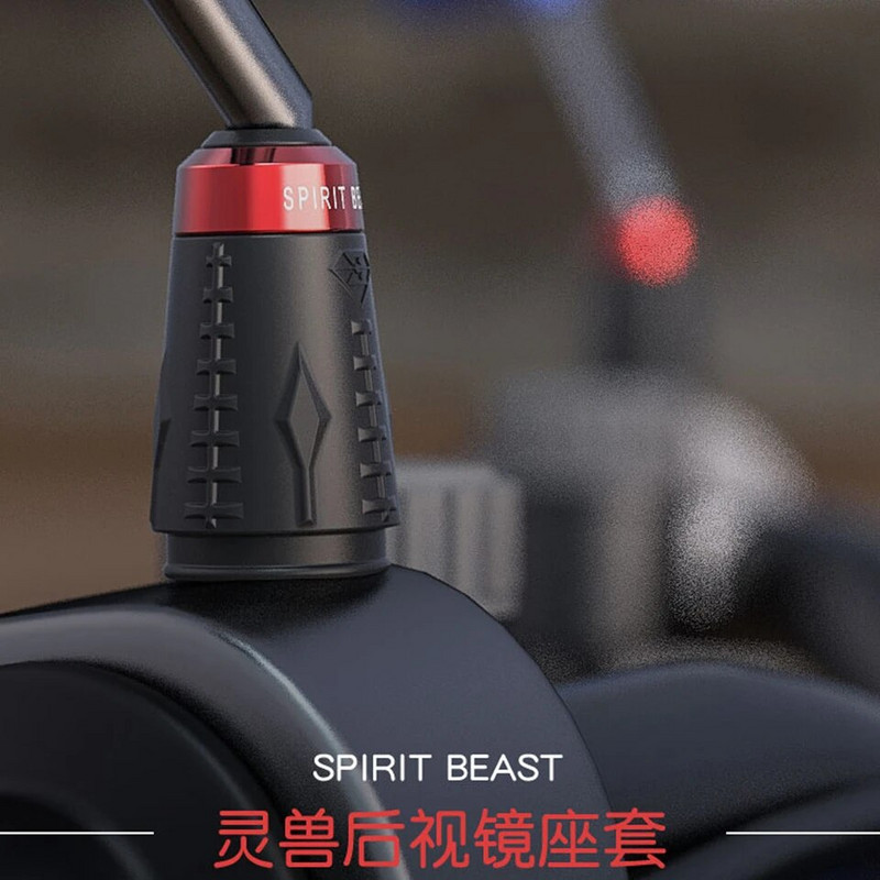 Spirit Beast univerzális motorkerékpár visszapillantó tükör üléshuzat reflektor üléshuzat tolató tükör dekoratív gumiborítás