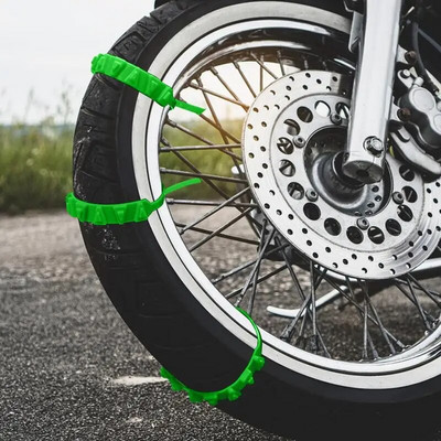 Gumiabroncs hólánc csúszásgátló hóláncok motorkerékpárokhoz kerékpárokhoz univerzális csúszásgátló kötésű vészbiztonsági öv hóláncok