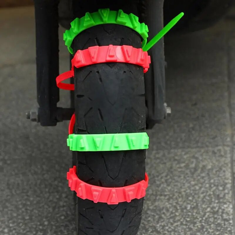 Gumiabroncs hólánc csúszásgátló hóláncok motorkerékpárokhoz kerékpárokhoz univerzális csúszásgátló kötésű vészbiztonsági öv hóláncok