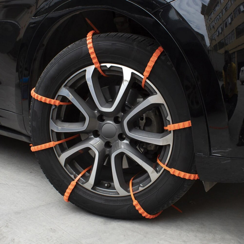 10 gab. Auto riepu ķēdes pretslīdes ziemas sniega pretslīdēšanas riepu trošu saites Auto ziemas riepas riteņi sniega ķēdes avārijas piederumi