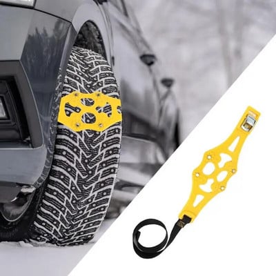Car Tire Chains Anti-skid Safety Double Buckle TPU Chains Winter Roadway Safety Tire Snow Snap Skid Wheel Chains For SUV Truck