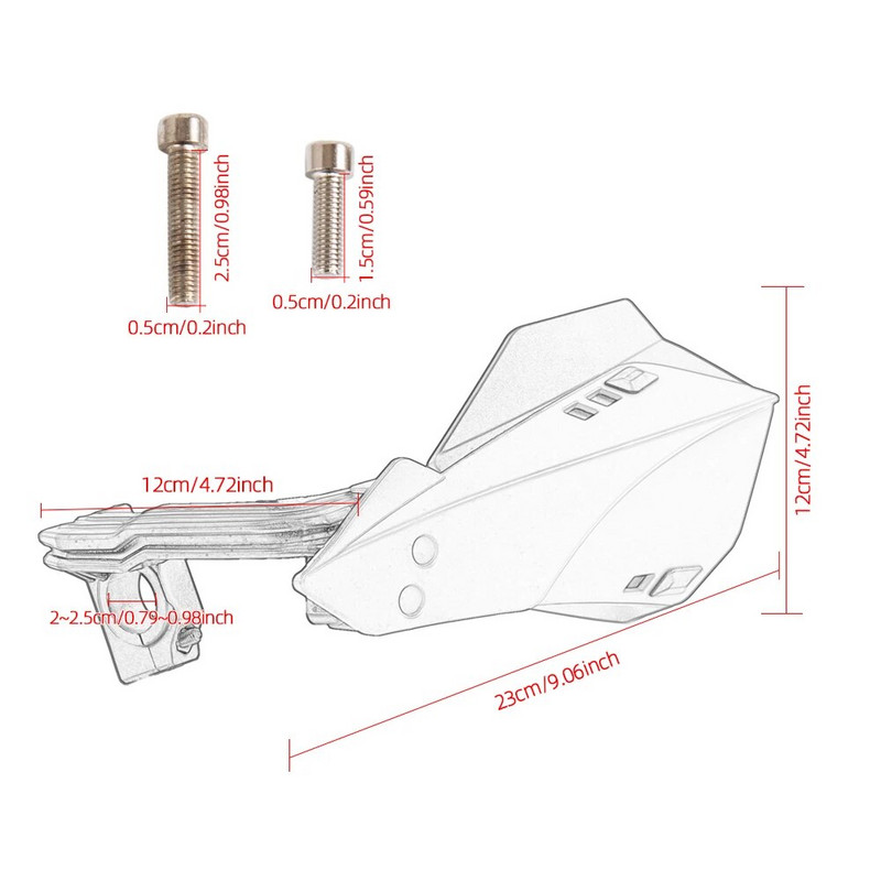 Motocross kézvédők kézvédő védő védelem motorkerékpáros Dirt Bike Pit Bike ATV Quadokhoz 22 mm-es vagy 25 mm-es kézi karral