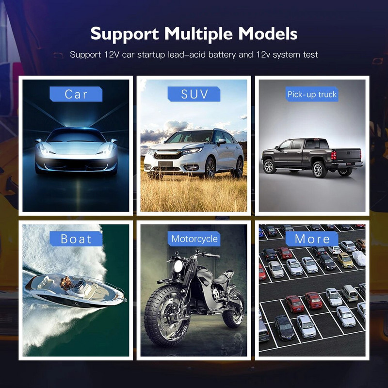 KONNWEI KW210 Car Battery Tester Automatic Smart 6V 12V Auto Battery Analyzer 100 to 2000CCA Cranking With Printer Free Upgraded