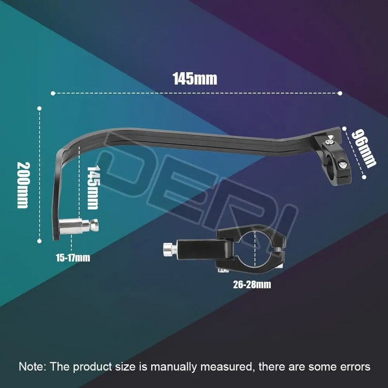 Alumiiniumist mootorratta käekaitse, must sinine