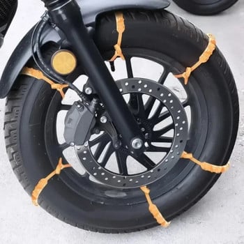 Снежен велосипед Мотоциклет Противоплъзгащ се авариен предпазен колан Универсален лесен за премахване Триъгълна верига против плъзгане Мотоциклет Автоаксесоари