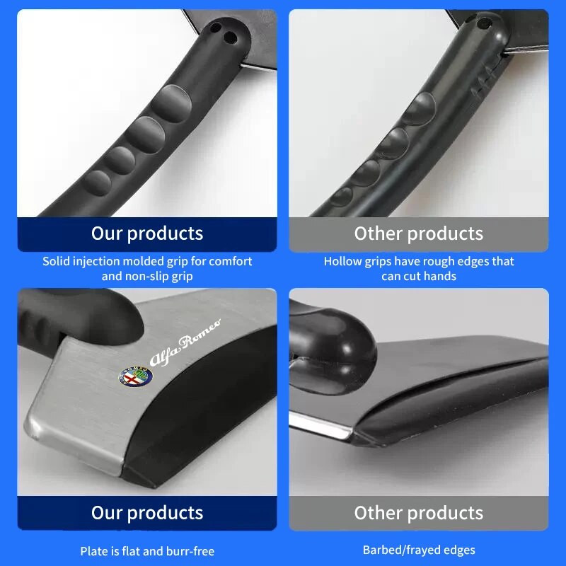 Automašīnas sniega lāpsta vējstikla atkausēšanas lāpsta Ledus skrāpju piederumi priekš Alfa Romeo Giulietta 159 147 156 166 Mito Giulia GT Stel