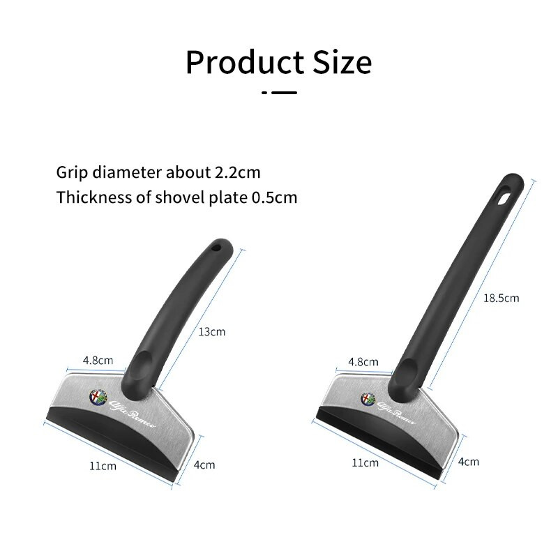 Automašīnas sniega lāpsta vējstikla atkausēšanas lāpsta Ledus skrāpju piederumi priekš Alfa Romeo Giulietta 159 147 156 166 Mito Giulia GT Stel