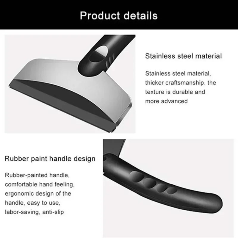 Universāls daudzfunkcionāls auto sniega lāpsta ziemas vējstikla atkausēšana ledus skrāpis instruments stikls sniega tīrīšanas instrumenti auto piederumi