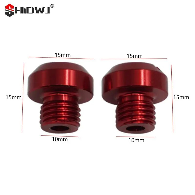 2tk roostevastane mootorratas CNC alumiiniumist M10 x 1,25 tagantvaade peegli augu pistikud kruvid poldid kaaned kaaned tahavaate peegli hoidik