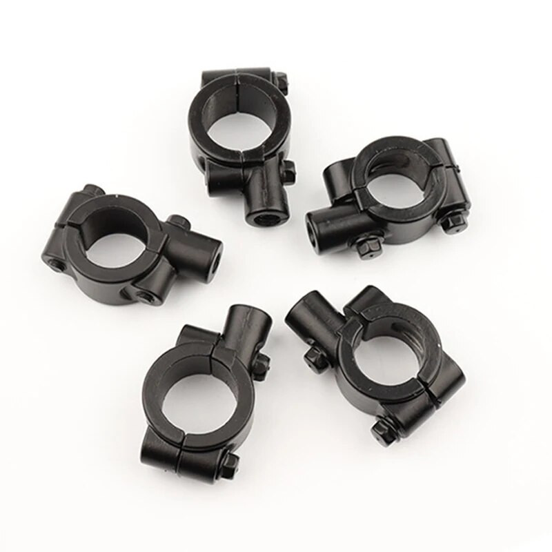 Mootorratta tahavaate juhtraua peegli kinnituse hoidiku adapteri klambri alus 8 mm 10 mm 7/8" must alumiinium universaalne mootorratta tööriist