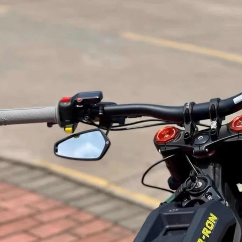 Sur Ron Surron Light Bee SX motociklo galinio vaizdo vairo galinio vaizdo veidrodėlis Retro apvalus šoninis veidrodėlis, skirtas SurRon