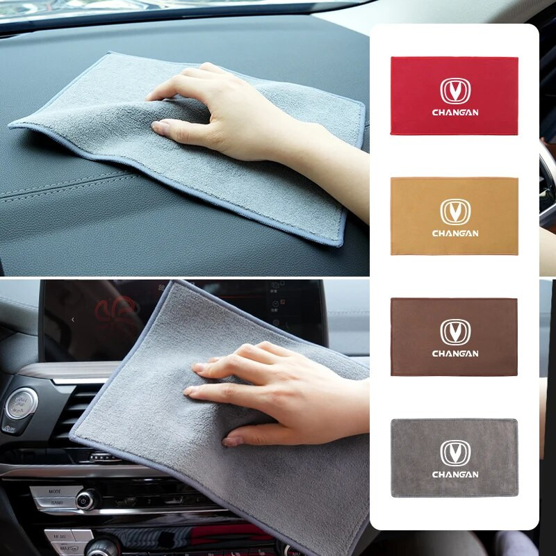 Automašīnu mazgāšanas dvielis zamšādas flīsa tīrīšanas žāvēšanas lupatiņa Changan CS75 Plus CS95 CS35 Alsvin CS15 CS85 CS55 Eado CX20 CX70